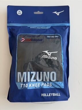 Mizuno T10 PLUS 9” Volleyball Knee Pads - Black - Adult One Size Fits All